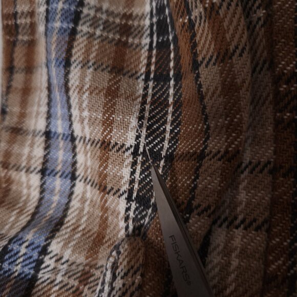 Vintage Five Brother Plaid Button Shirt Mens Medium Tall  Pockets Heavy Duty USA - Picture 15 of 16